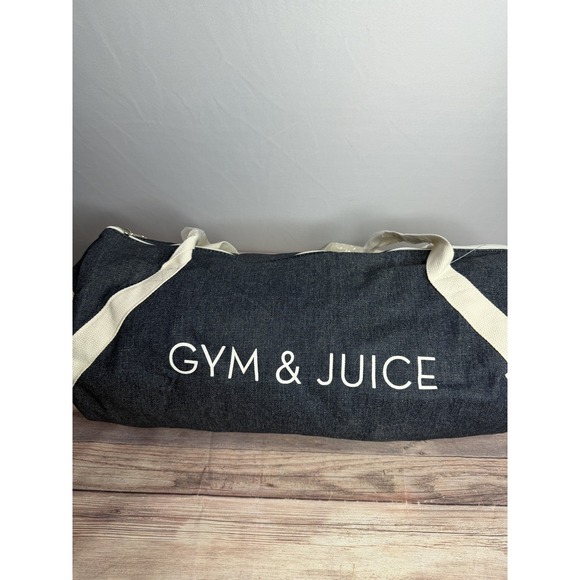 PRIVATE PARTY Other - Private Party Gym & Juice Denim Gym Duffel Bag FAB FIT FUN Box, New!